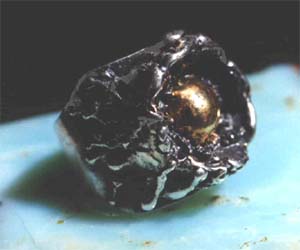 Перстень 'Самородок'. Серебро, золото. Свободное литье, выколотка. 1995